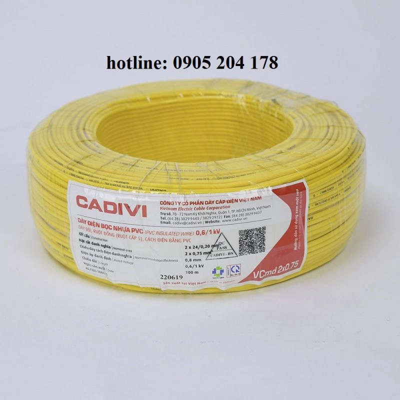 Dây điện Cadivi VCmd 2x0.75 - 0,6/1kV - Chiết khấu cao tại An Lộc - ảnh 3